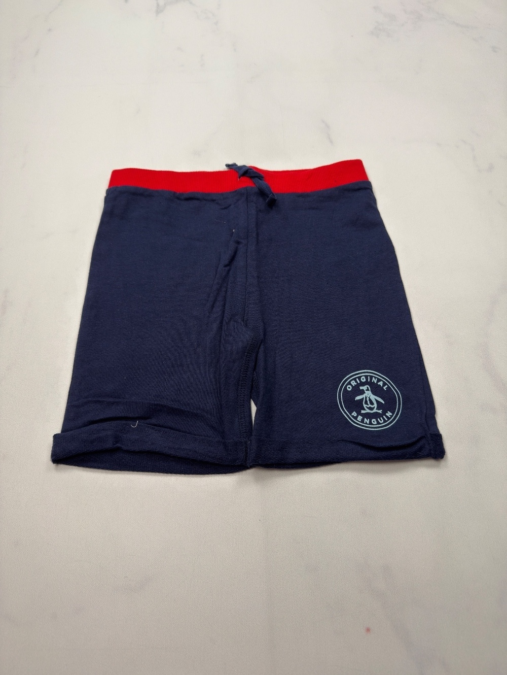 Original Penguin by Munsingwear Athletic Shorts Navy 2000s Minimalist - Boys 4